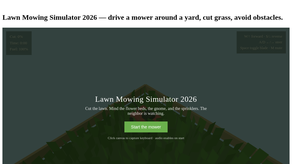 Lawn Mowing Simulator 2026